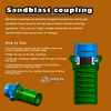 Sandblast Coupling Hose End