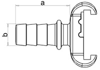 Hose End Whit Step EU Type