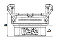  Sandblast Coupling Female